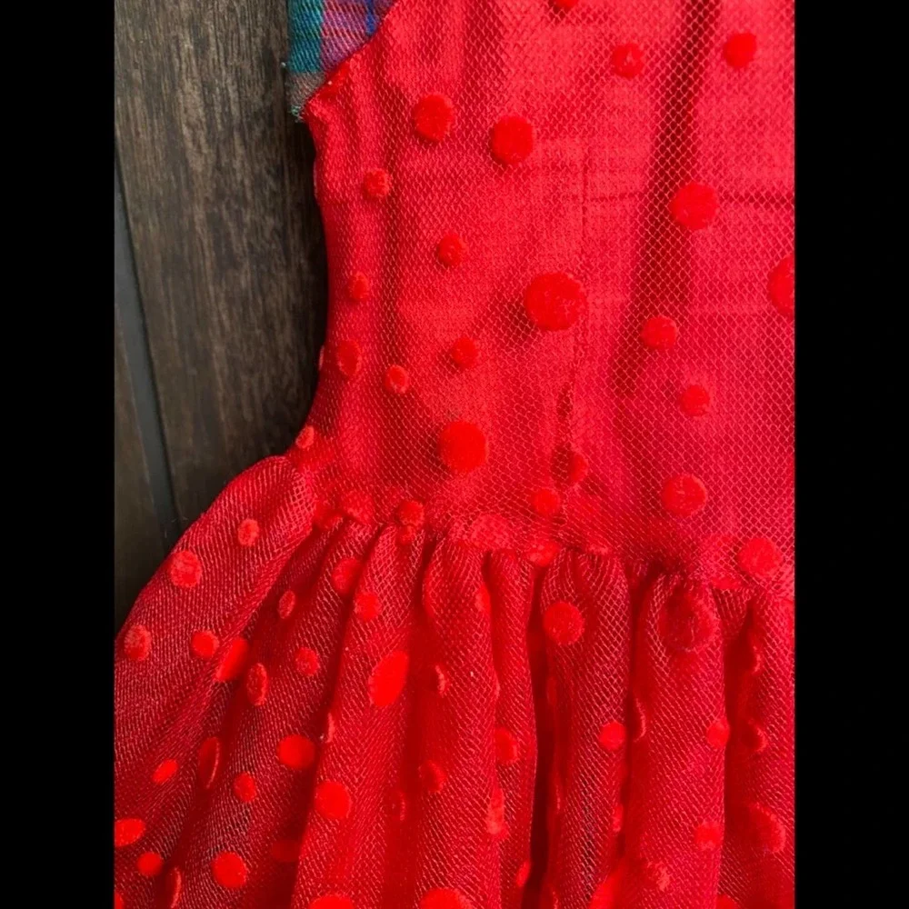 Junior Gaultier Red Tulle Dress - Picture 4 of 6